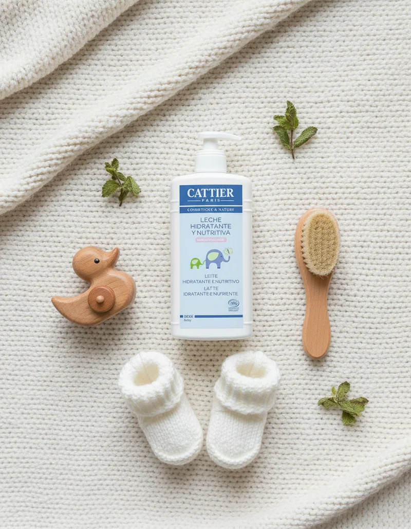Cattier Lait Hydratant et Nourrissant Visage et Corps Bébé 500 ml