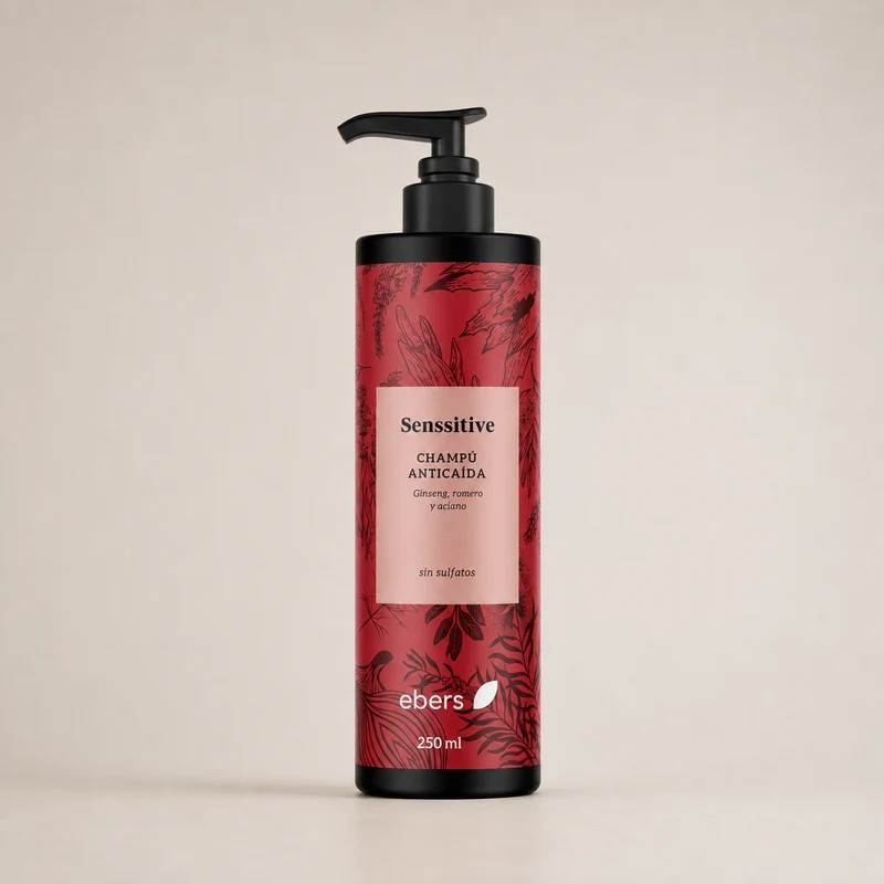 Shampooing anti-chute Ebers Senssitive sans sulfates 250 ml