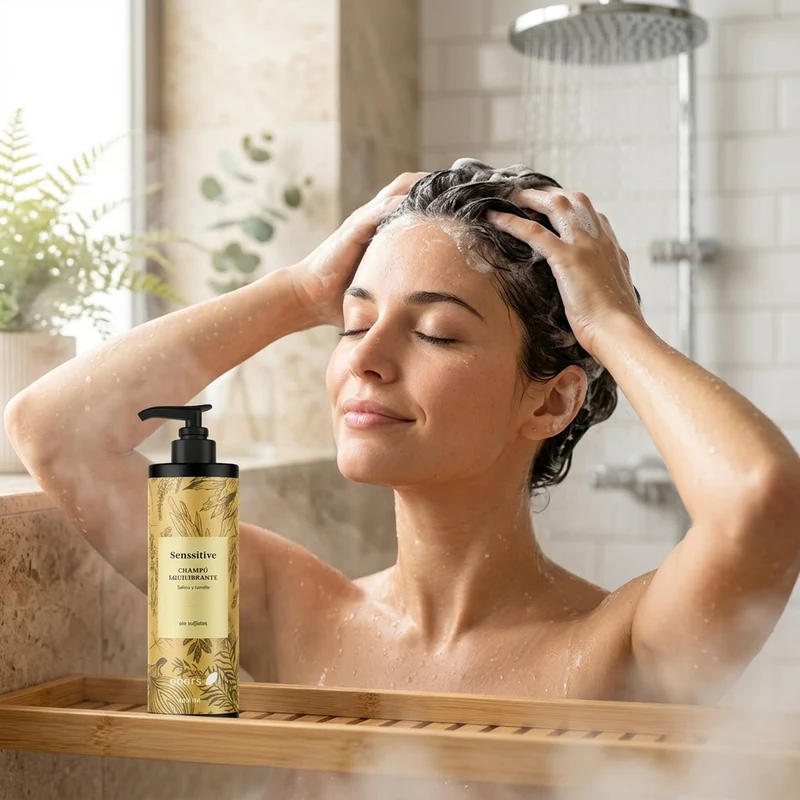 Shampoing antipelliculaire sans sulfate Ebers à la sauge et au thym 250 ml