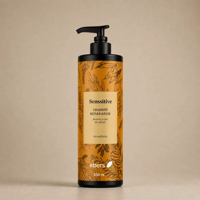 Shampoing réparateur sans sulfate Ebers à la biotine et à la prêle 250 ml