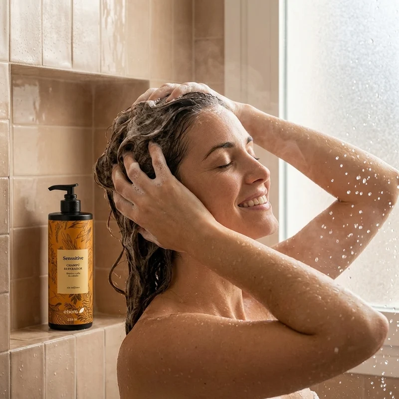 Shampoing réparateur sans sulfate Ebers à la biotine et à la prêle 250 ml