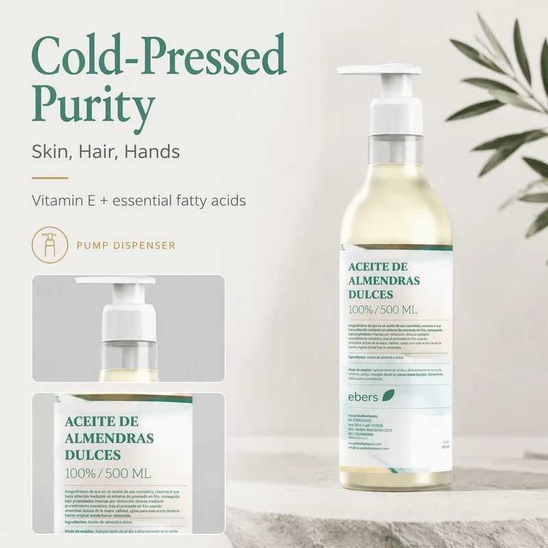 Huile d'Amande Douce Ebers 500 ml