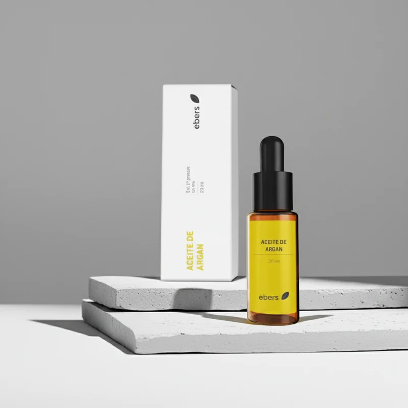 Huile d'argan Ebers pour la peau et les cheveux avec compte-gouttes 20 ml