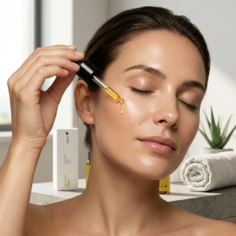 Huile d'argan Ebers pour la peau et les cheveux avec compte-gouttes 20 ml