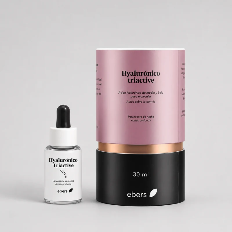 Ebers Hyaluronic Triactive à base d'acide hyaluronique de poids moléculaire moyen et faible 30 ml