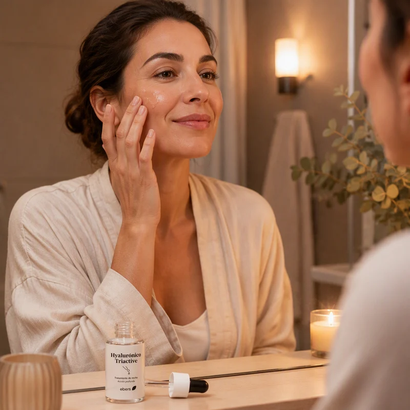 Ebers Hyaluronic Triactive à base d'acide hyaluronique de poids moléculaire moyen et faible 30 ml