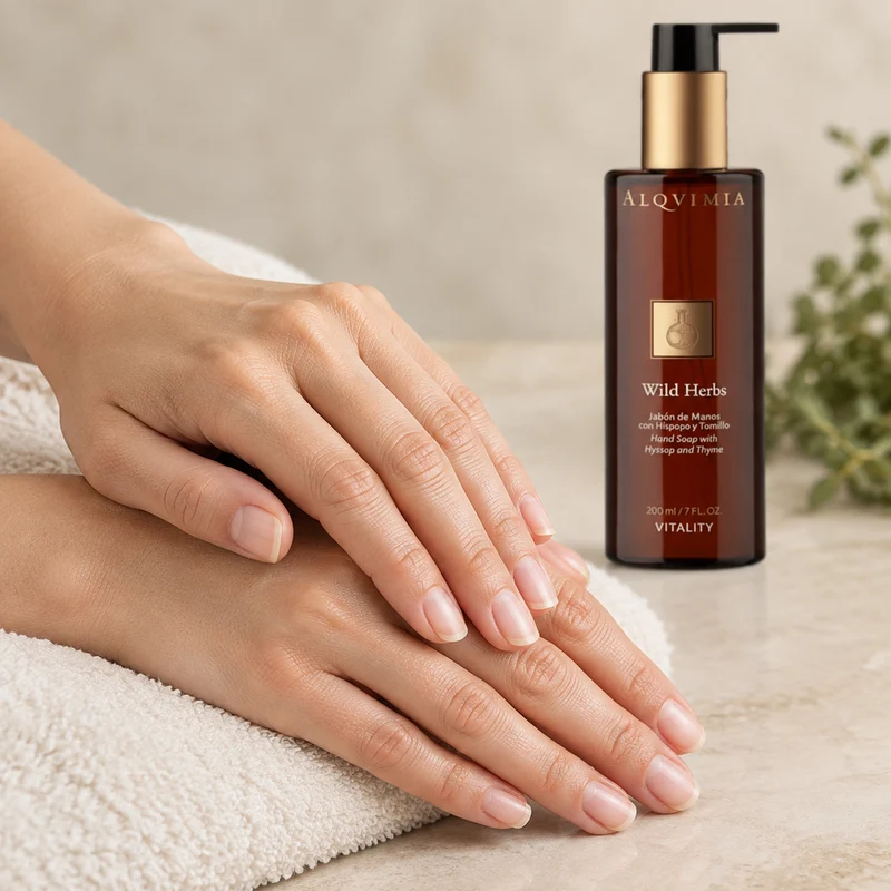 Savon pour les mains aux herbes sauvages Alqvimia 200 ml