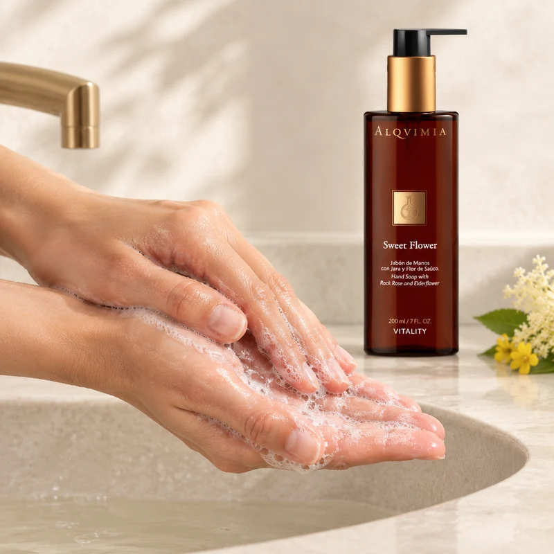 Savon pour les mains Alqvimia Sweet Flower 200 ml