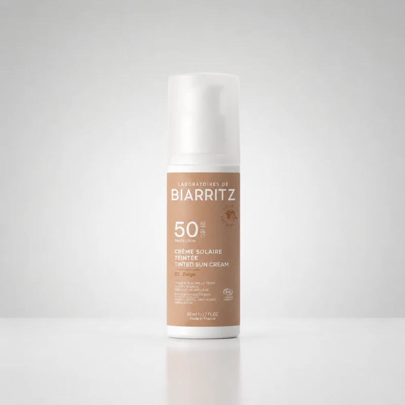 Laboratoires de Biarritz Crème Solaire Visage Beige SPF50 50 ml