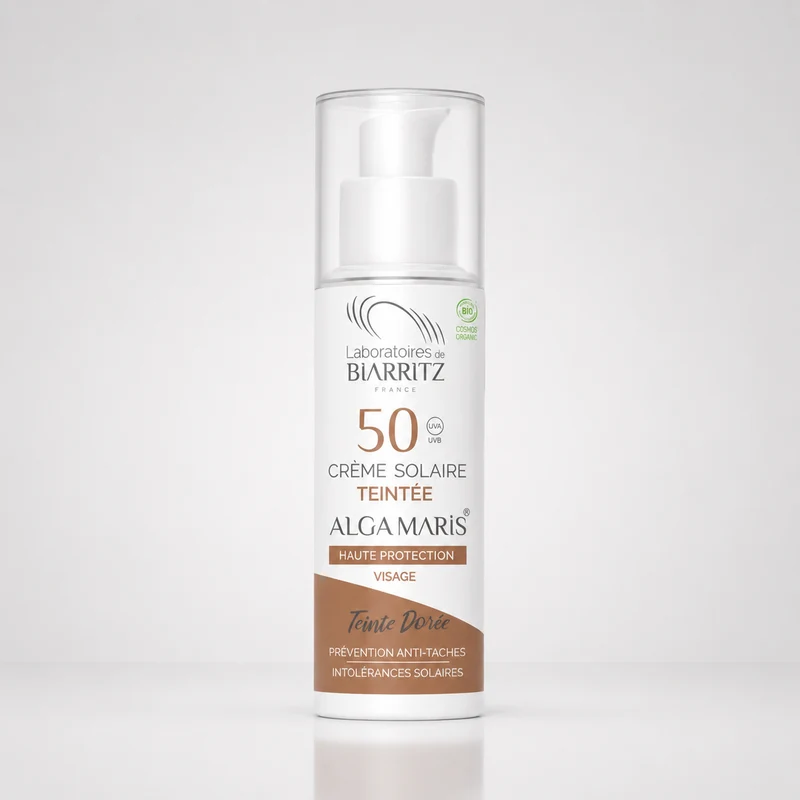 Laboratoires de Biarritz Crème Solaire Visage Dorée SPF50 50 ml