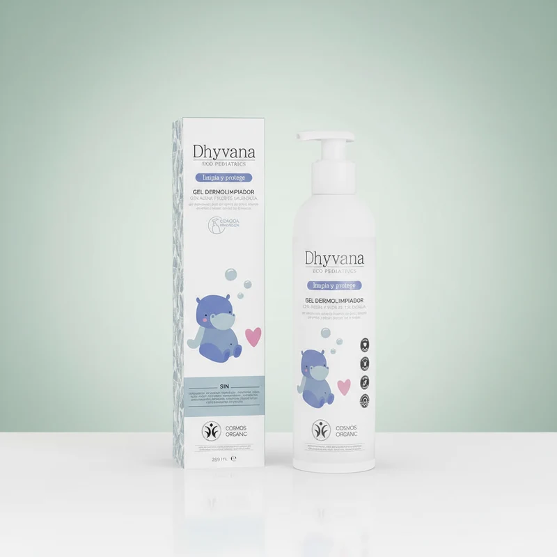 Dhyvana Gel Dermo-Nettoyant à l'Avoine et Fleur de Calendula Eco Pédiatrie 250 ml