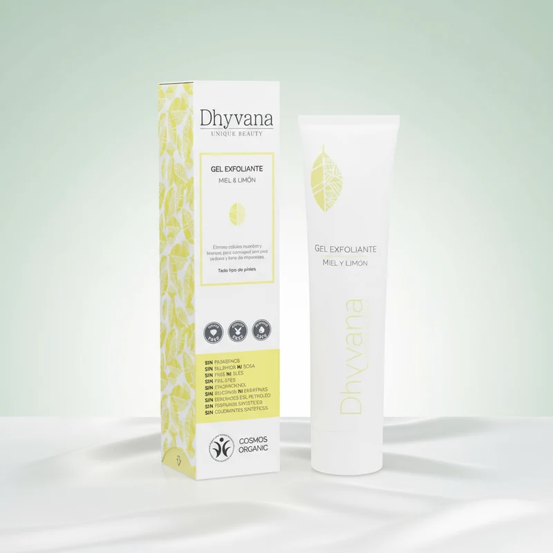Dhyvana Gel Exfoliant Visage au Miel et Citron Beauté Unique 100ml