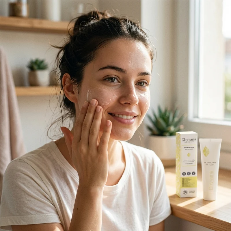 Dhyvana Gel Exfoliant Visage au Miel et Citron Beauté Unique 100ml