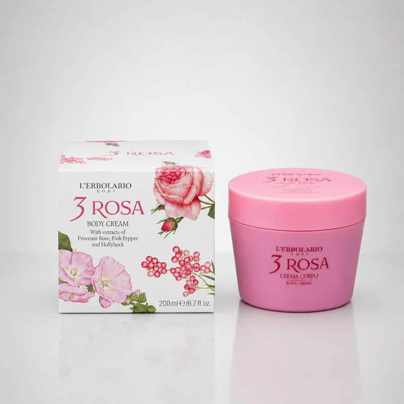 L'Erbolario 3 Rosa Crème Corps 200ml