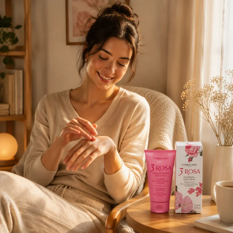 L'Erbolario 3 Rosa Crème Mains Nourrissante 75 ml