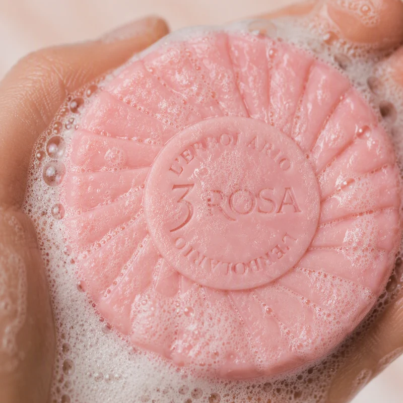 L'Erbolario 3 Rosa Savon Mains Parfumé 100gr