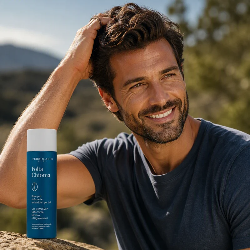 L'Erbolario Shampooing fortifiant antichute pour cheveux fragilisés - Pour homme 200ml