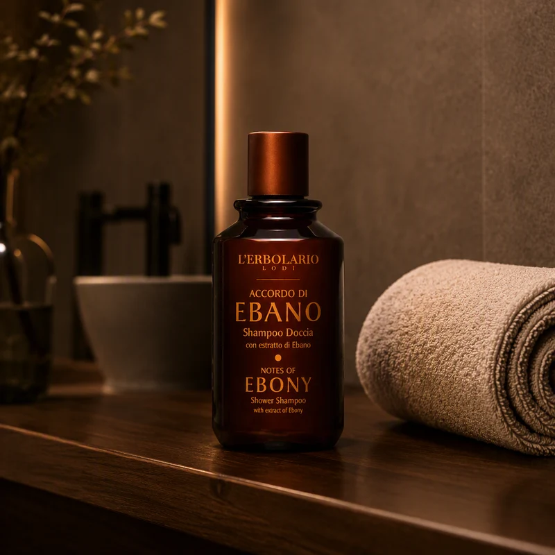 L'Erbolario Shampoing Douche aux Notes d'Ébène 250 ml