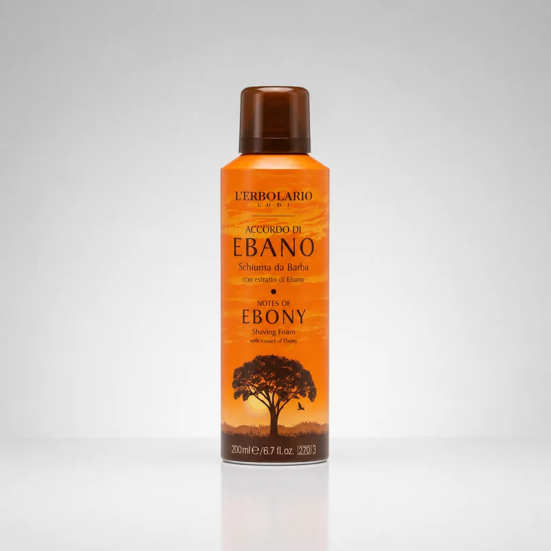 L'Erbolario Mousse à Raser aux Notes d'Ébène 200 ml