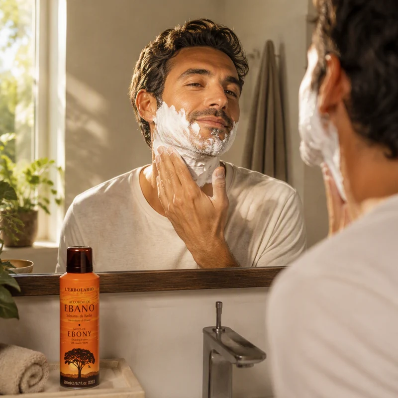 L'Erbolario Mousse à Raser aux Notes d'Ébène 200 ml