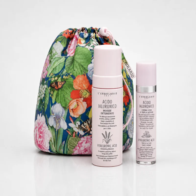 L'Erbolario BeautyBag Acide Hyaluronique Visage 50 ml + 150 ml