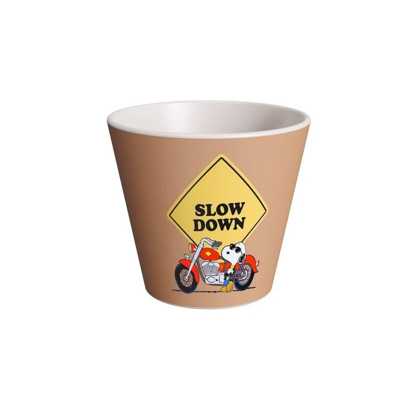 Tazzina Espresso 90 ml Snoopy Slow Down Marrone Quy Cup