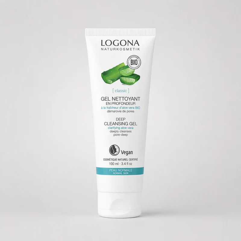Gel nettoyant en profondeur à l'aloe vera Logona 100 ml