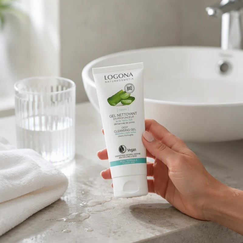 Gel nettoyant en profondeur à l'aloe vera Logona 100 ml