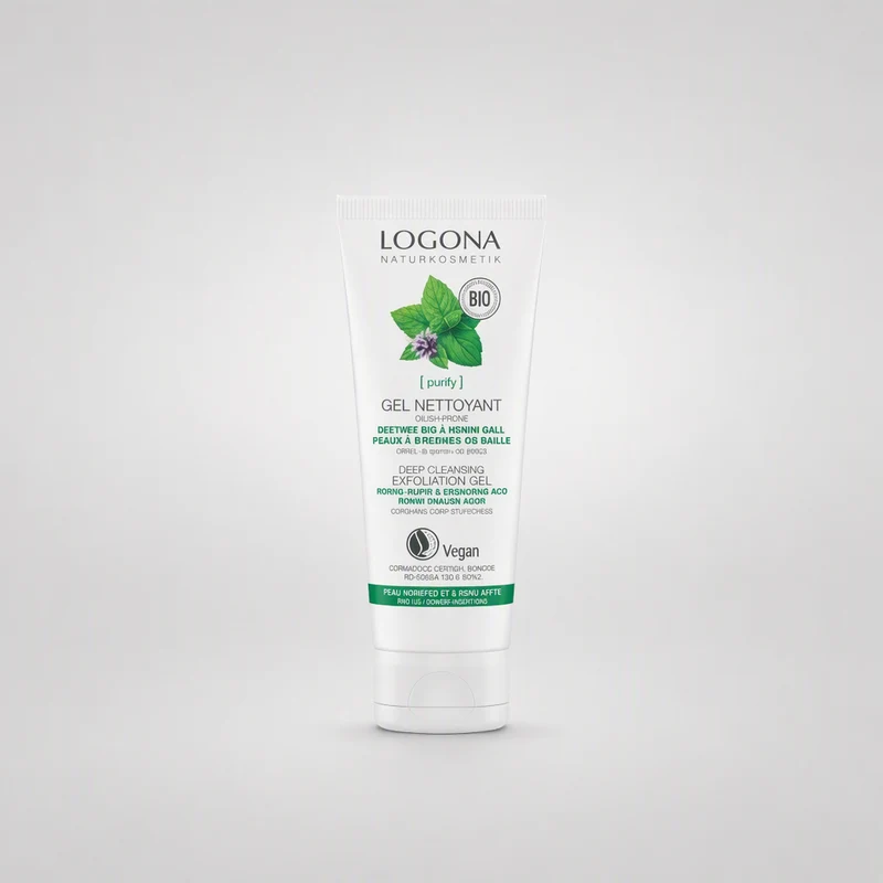 Gel Peeling Nettoyant Profond Logona Menthe et Acide Salicylique 100 ml