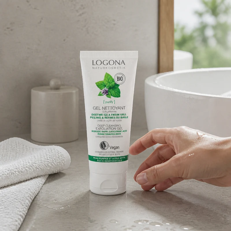Gel Peeling Nettoyant Profond Logona Menthe et Acide Salicylique 100 ml
