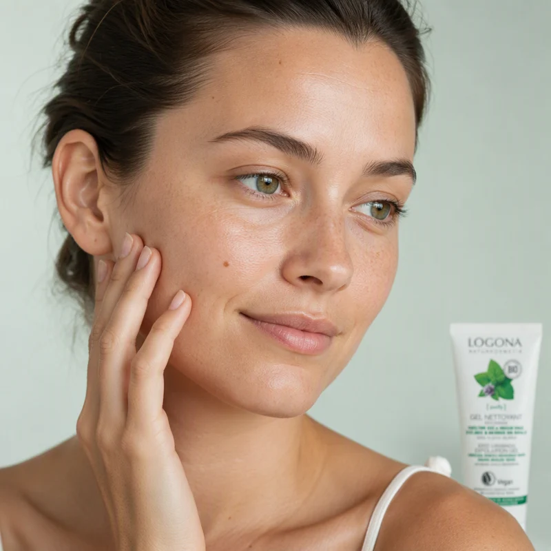 Gel Peeling Nettoyant Profond Logona Menthe et Acide Salicylique 100 ml