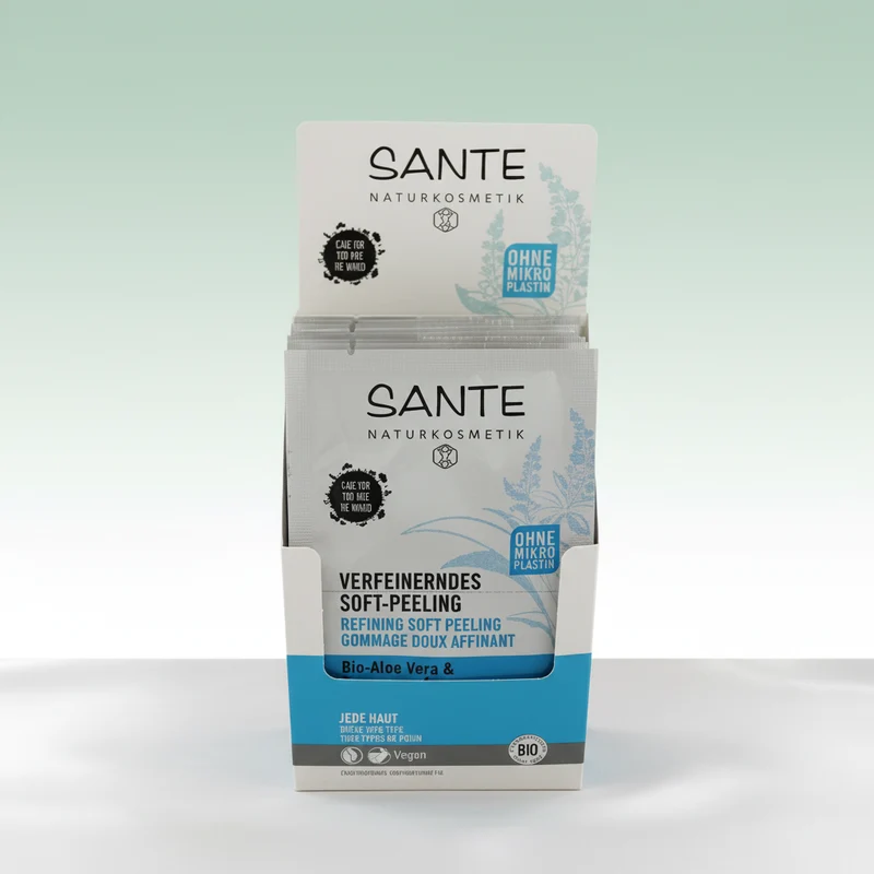 Sante Soft Peeling à l'huile de chia et à l'aloès Bio 2X4ml (1 enveloppe)