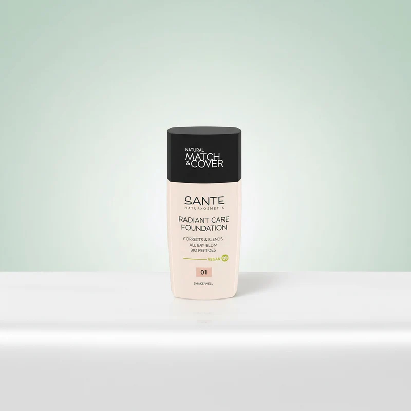 Fond de teint fluide Sante Radiant Care 01 Warm Ivory 30 ml