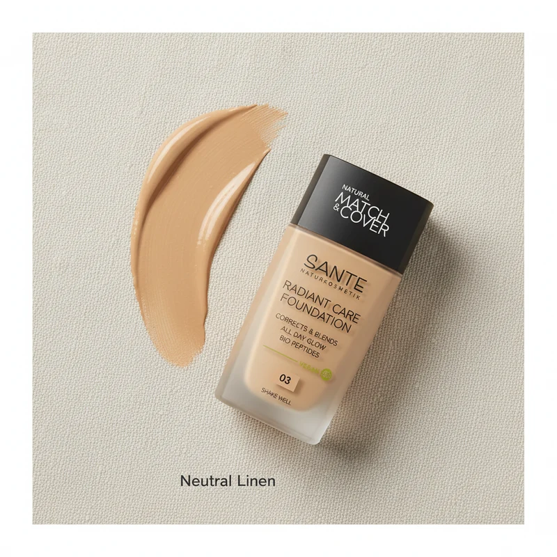 Fond de teint fluide Sante Radiant Care 03 Neutral Linen 30 ml