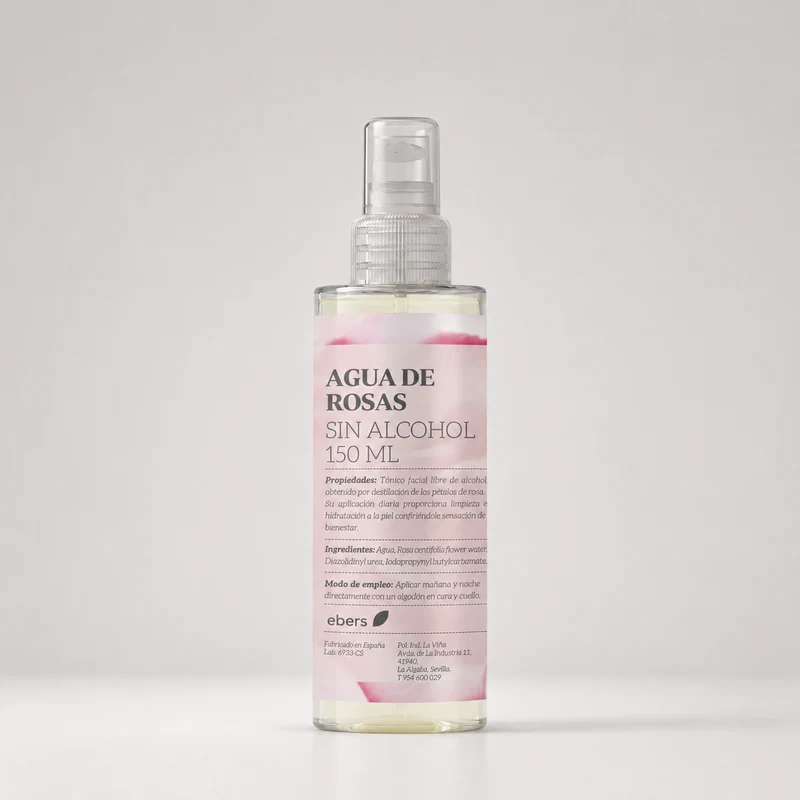 Ebers Rose Water Spray Sans Alcool 150 ml