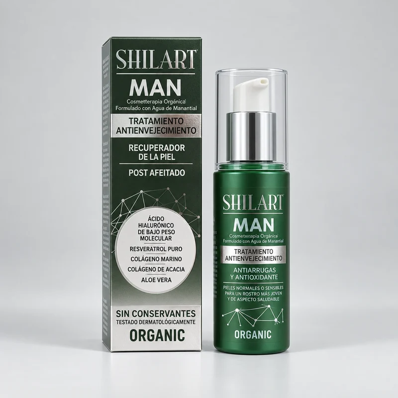 Émulsion Visage Anti-Âge Shilart Man 120 ml