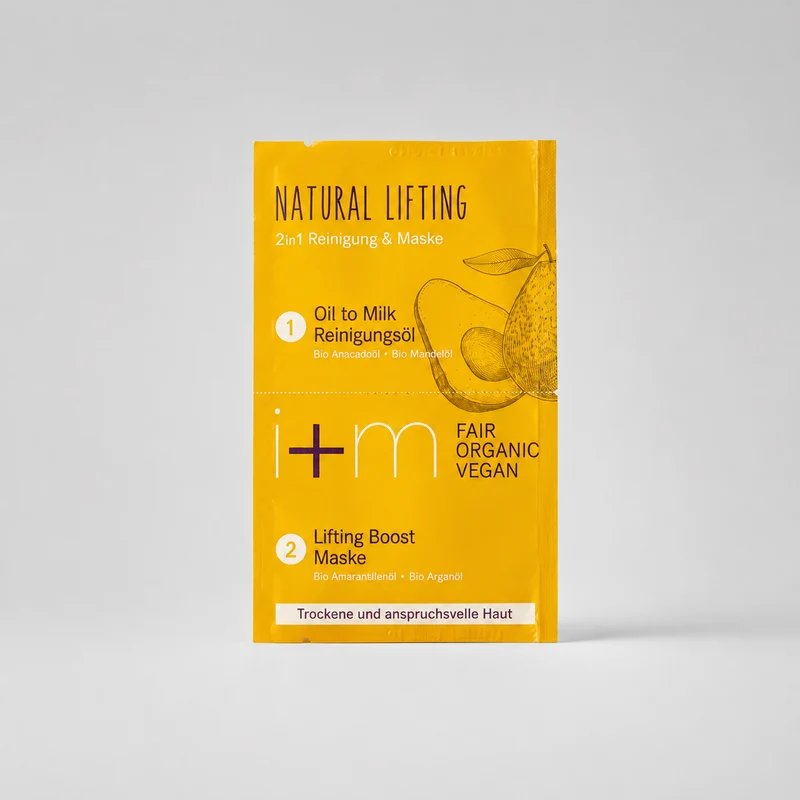 Huile démaquillante et masque lifting naturel 2 en 1 I + M