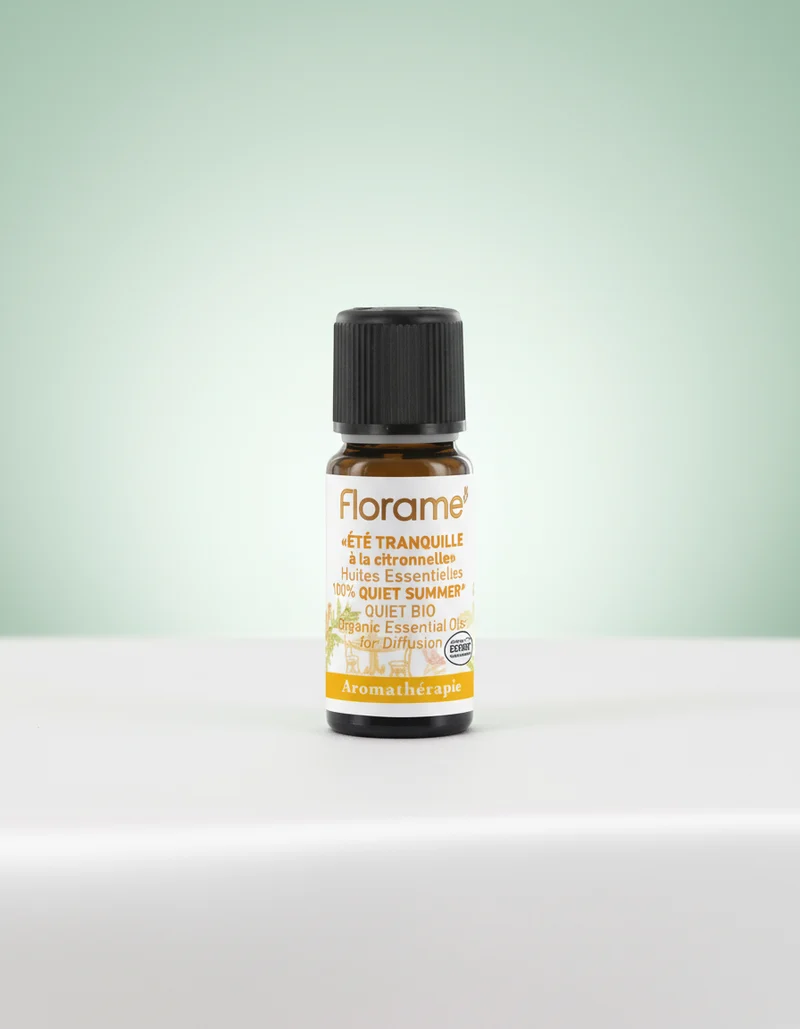Florame BIO Composition d'Huiles Essentielles Anti-Moustiques à la Citronnelle 10 ml