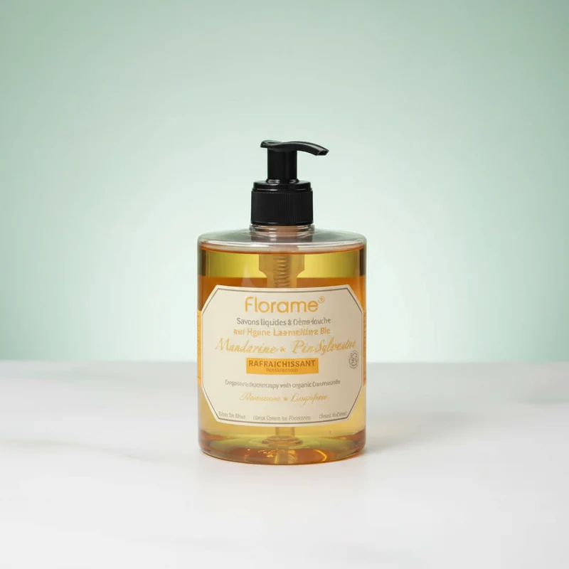 Savon Liquide Rafraîchissant pour les Mains Florame Tangerine et Pamplemousse 500 ml