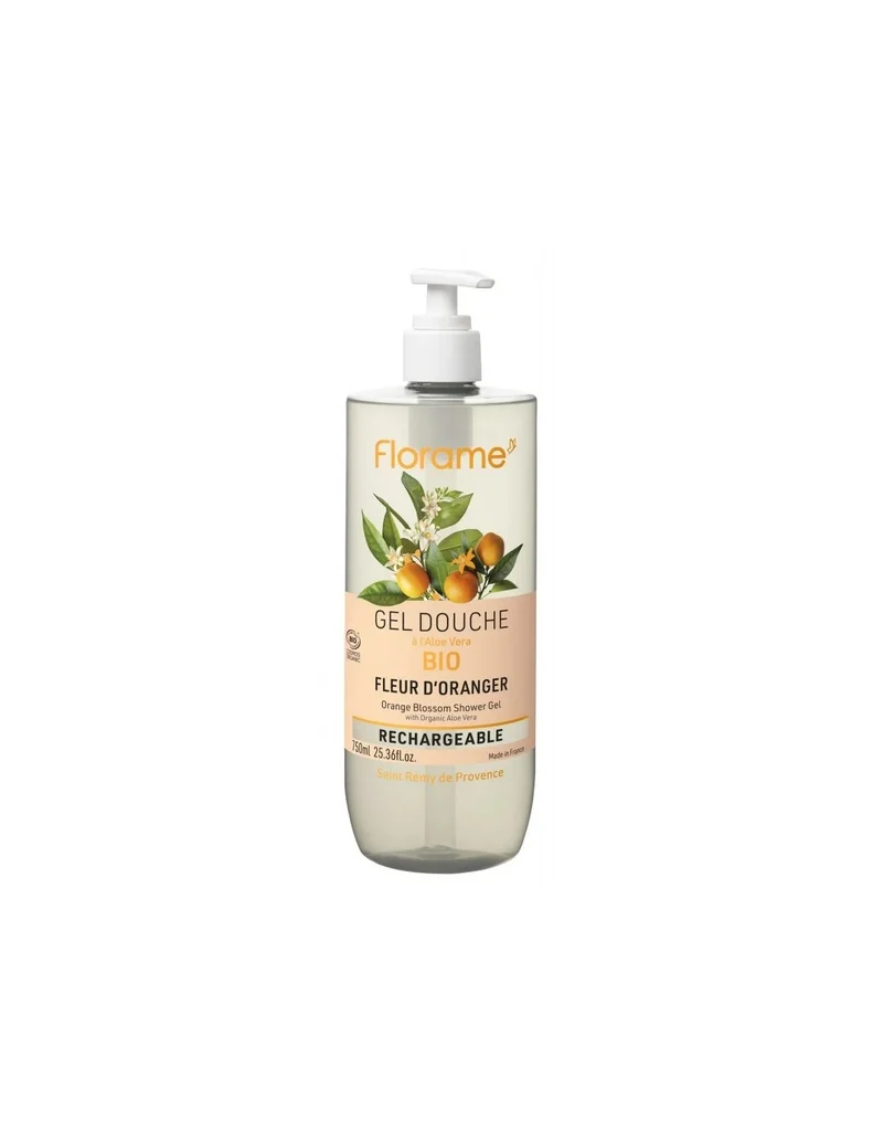 Gel douche Florame Fleur d'oranger 750 ml