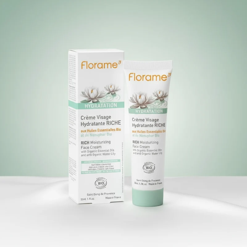 Florame Crème Visage Hydratation Intense au Nénuphar BIO 50ml