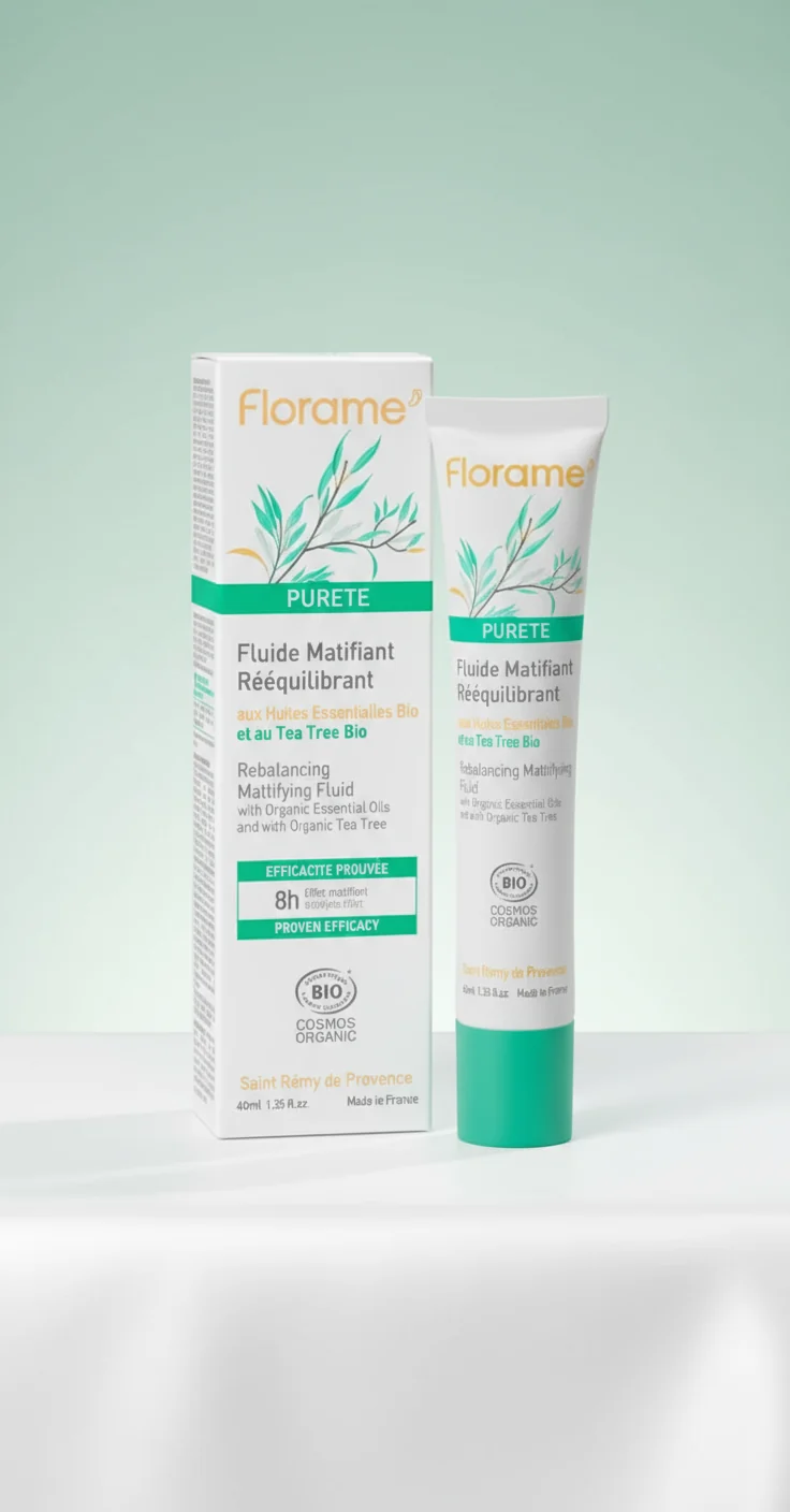 Florame Fluide Visage Matifiant Rééquilibrant Pureté 40 ml
