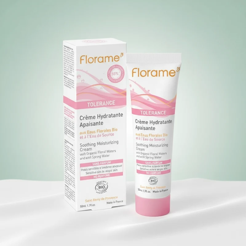 Florame Tolerance Crème Apaisante Hydratante Visage 50 ml