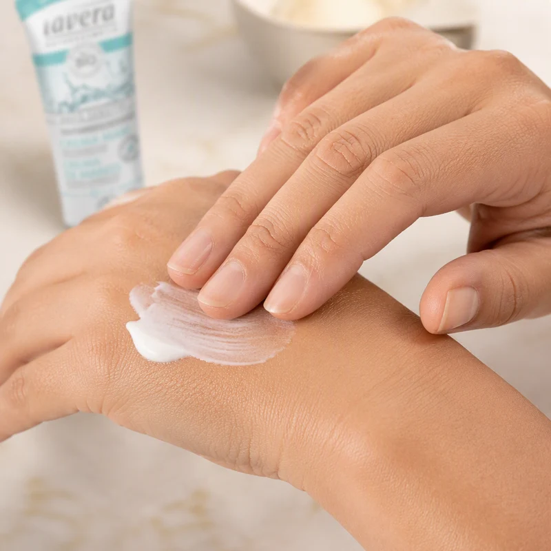 Crème pour les mains Lavera Basis Sensitiv 75ml