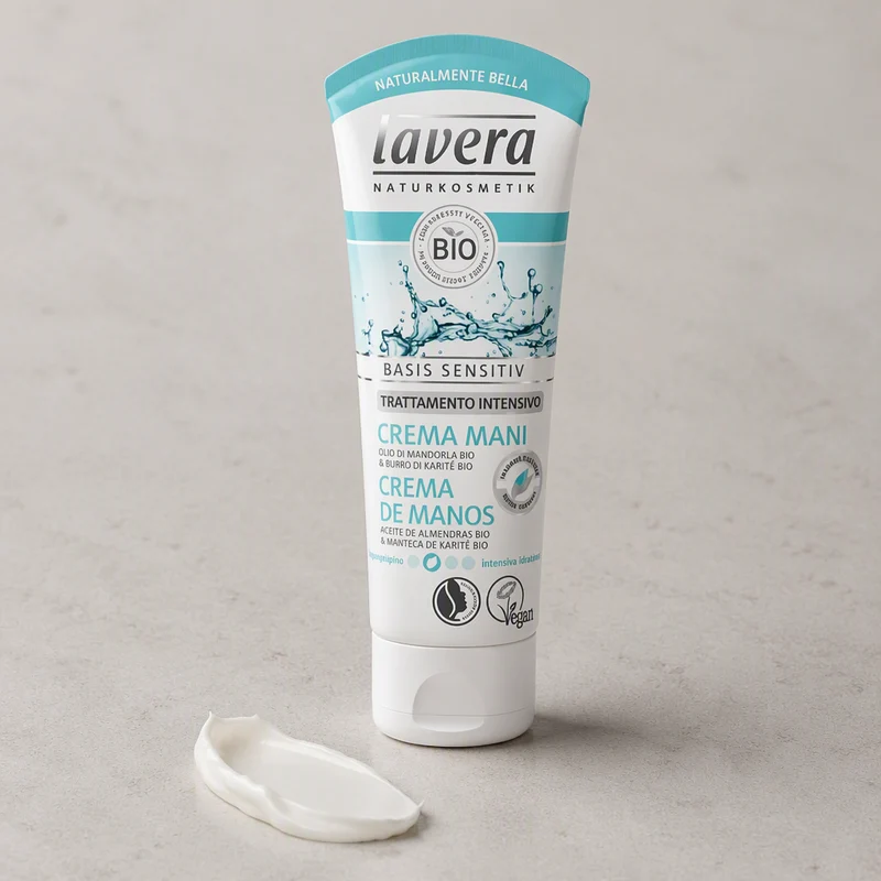 Crème pour les mains Lavera Basis Sensitiv 75ml