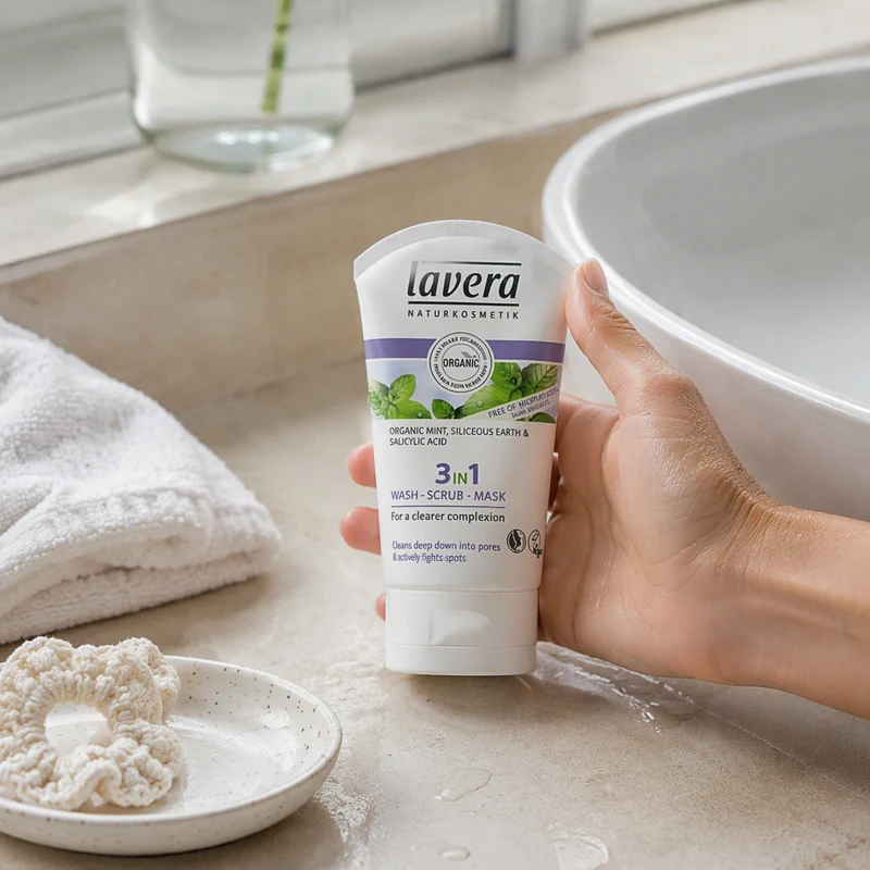 Lavera Gel nettoyant 3en1 menthe bio 125ml