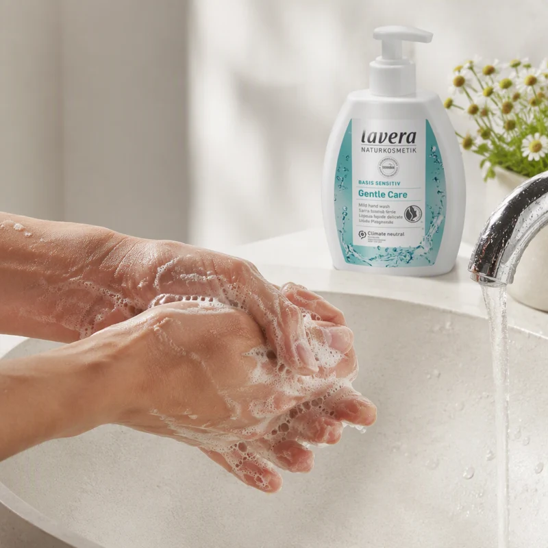 Savon pour les mains Lavera Basis Sensitive Aloe et Camomille 250 ml