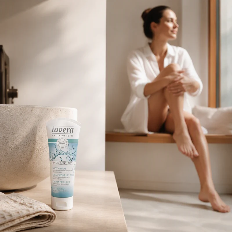 Crème Pieds Sensibles Basis de Lavera 75 ml