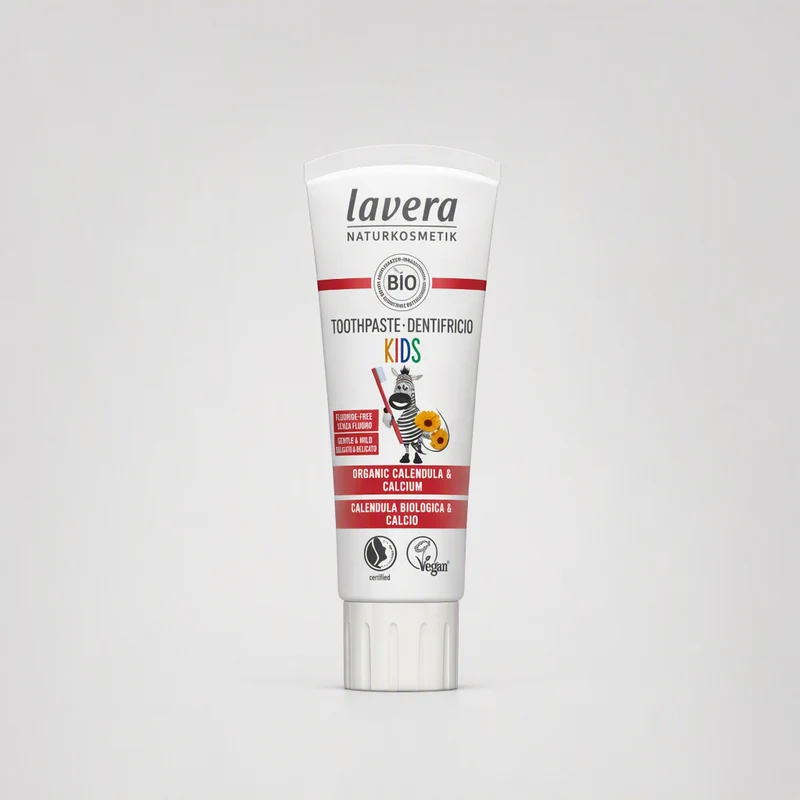 Dentifrice enfant Lavera sans fluorure, calendula et calcium, 75 ml