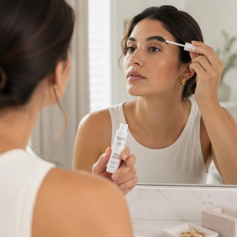 Gel pour sourcils transparent Brow Control de Lavera